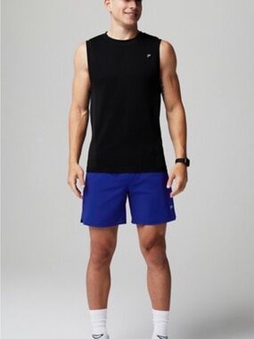 Fabletics Men’s The Training Day Black Muscle Tank